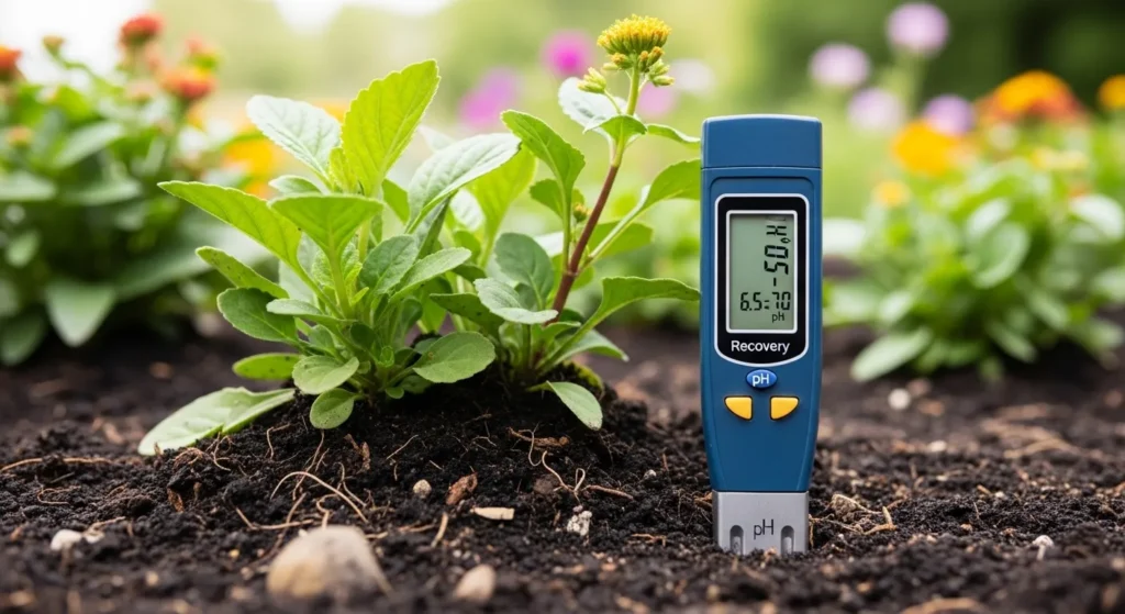 “Illustration of healthy green plants after successful treatment of Iron Chlorosis Yellow Leaves showing restored chlorophyll and plant vigor.”