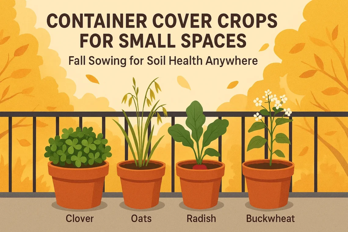 🌱 Container Cover Crops for Small Spaces: Fall Sowing for Soil Health Anywhere