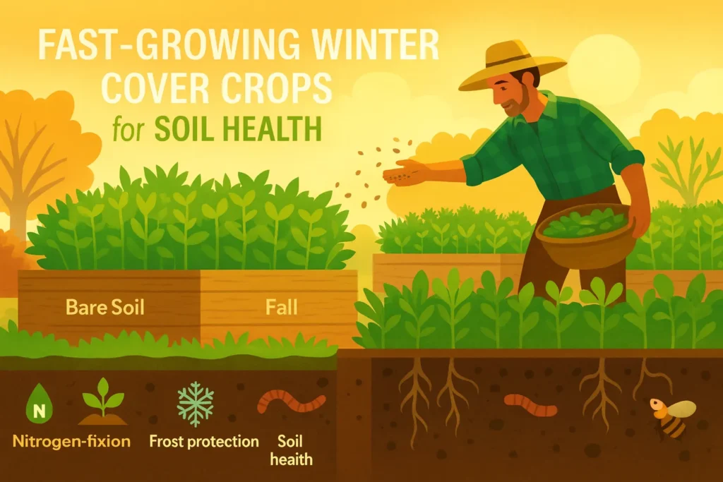 November No-Dig & Cover Crops: Best Fast-Growing Winter Cover Crops for Soil Health